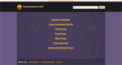 Desktop Screenshot of byproxyserver.com